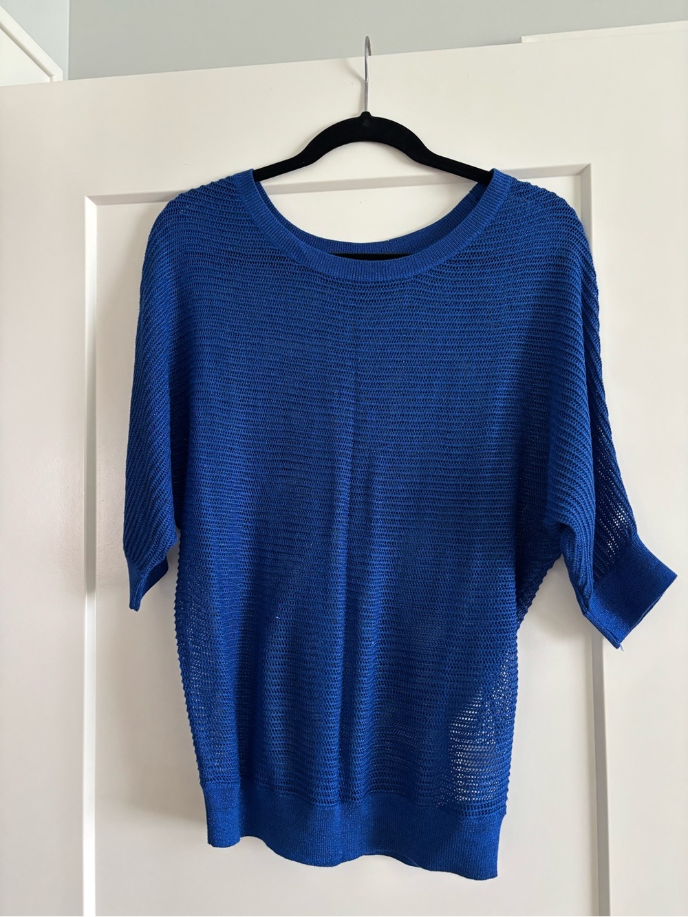 Apt. 9 Royal Blue Short Sleeve Crewneck Sweater
